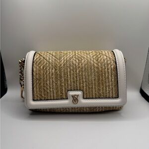 Victoria's Secret Tan and Cream Crossbody Bag